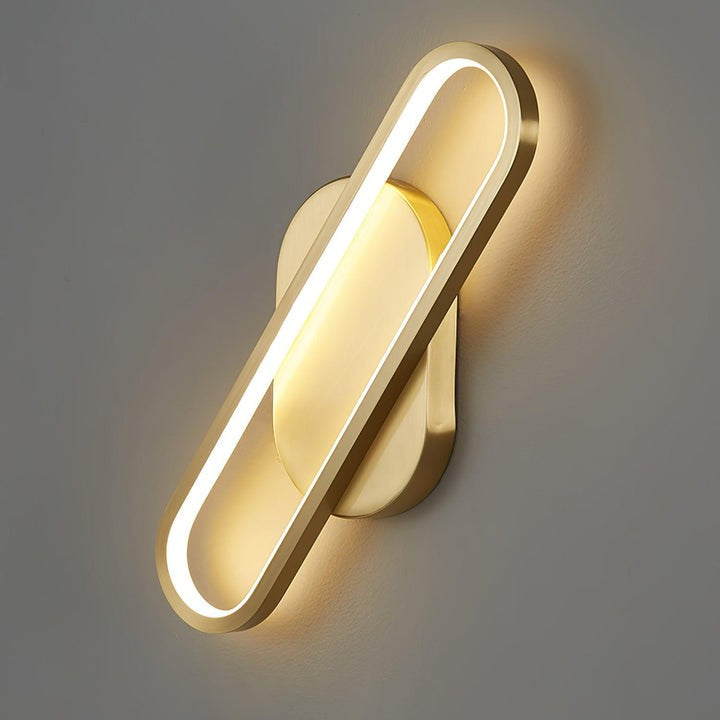 Oval LED Wall Sconce with 4-Way Ambient Lighting