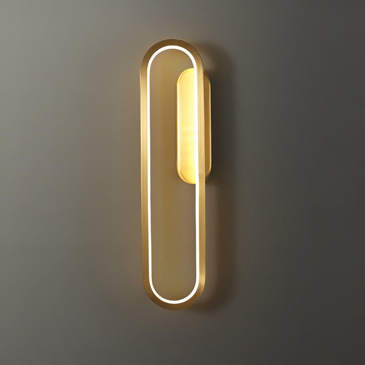 Oval LED Wall Sconce with 4-Way Ambient Lighting