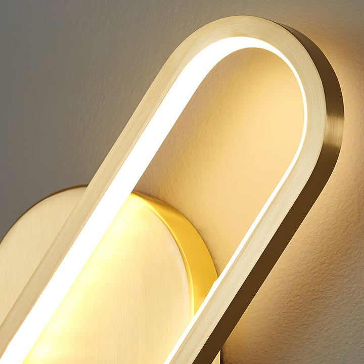 Oval LED Wall Sconce with 4-Way Ambient Lighting