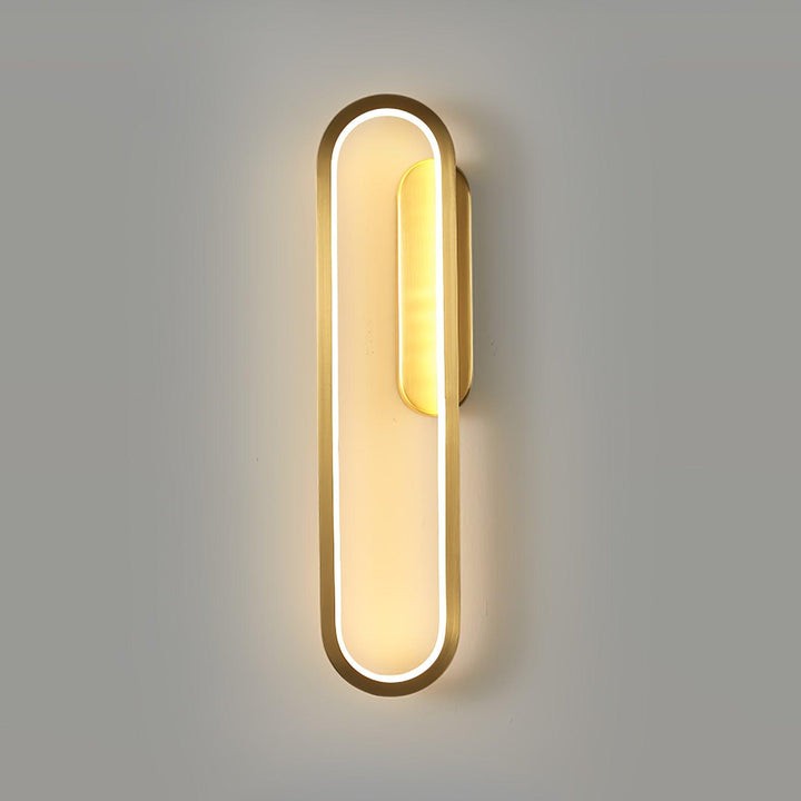 Oval LED Wall Sconce with 4-Way Ambient Lighting