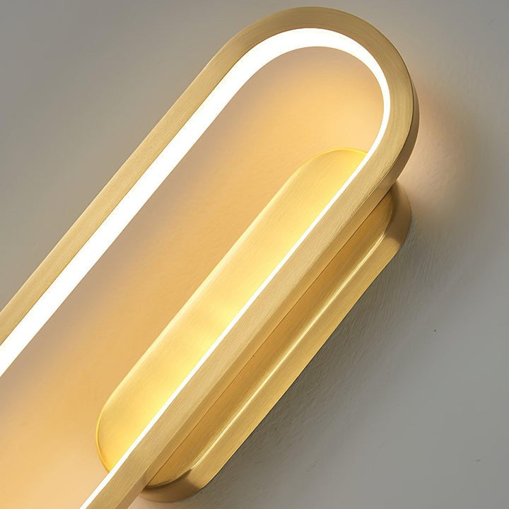 Oval LED Wall Sconce with 4-Way Ambient Lighting