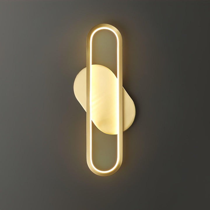 Oval LED Wall Sconce with 4-Way Ambient Lighting