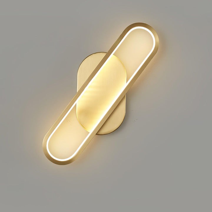 Oval LED Wall Sconce with 4-Way Ambient Lighting