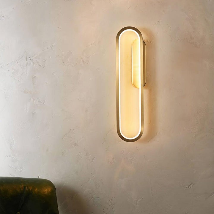 Oval LED Wall Sconce with 4-Way Ambient Lighting