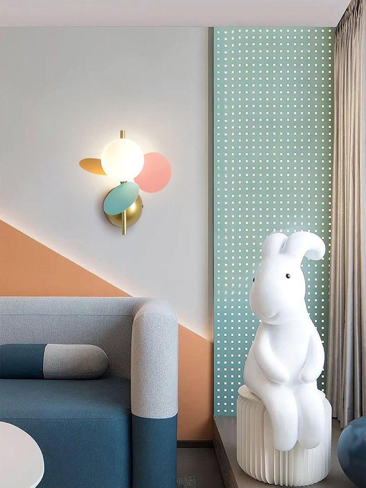 Pastel Macaron Round Wall Sconce