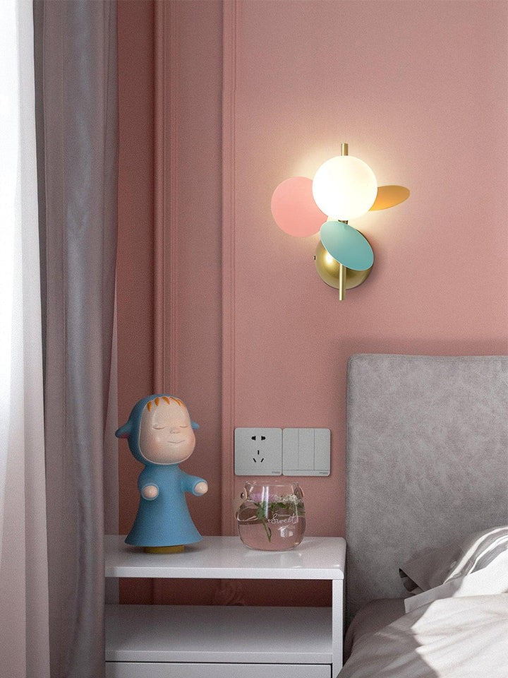 Pastel Macaron Round Wall Sconce