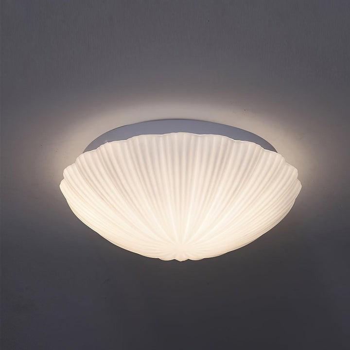 Pearl Seashell LED Flush Mount Ceiling Light