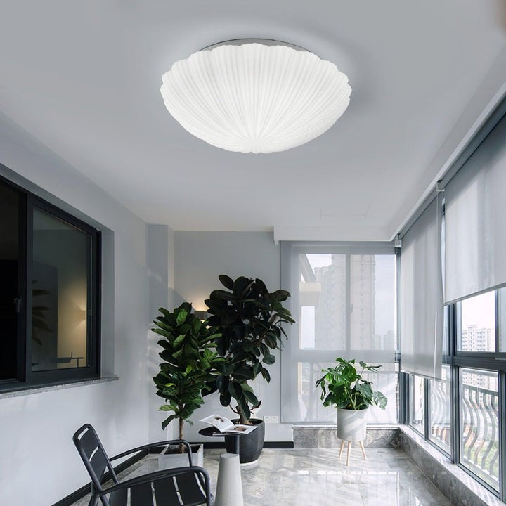 Pearl Seashell LED Flush Mount Ceiling Light