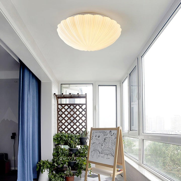 Pearl Seashell LED Flush Mount Ceiling Light