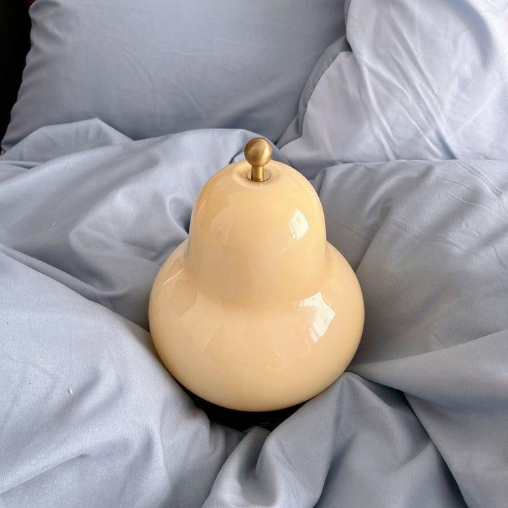 Pear-Shaped LED Table Lamp with Touch Control for Ambient Lighting