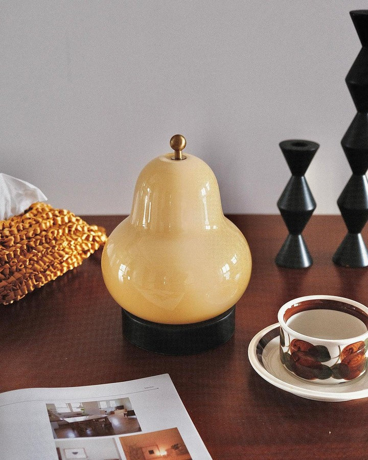 Pear-Shaped LED Table Lamp with Touch Control for Ambient Lighting