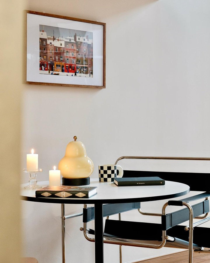 Pear-Shaped LED Table Lamp with Touch Control for Ambient Lighting