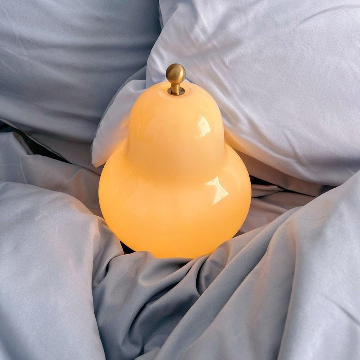 Pear-Shaped LED Table Lamp with Touch Control for Ambient Lighting