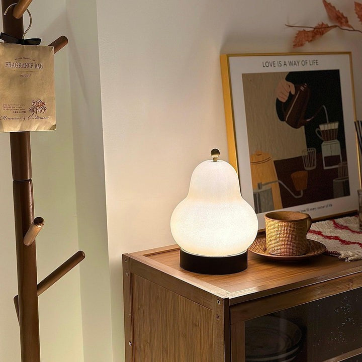 Pear-Shaped LED Table Lamp with Touch Control for Ambient Lighting