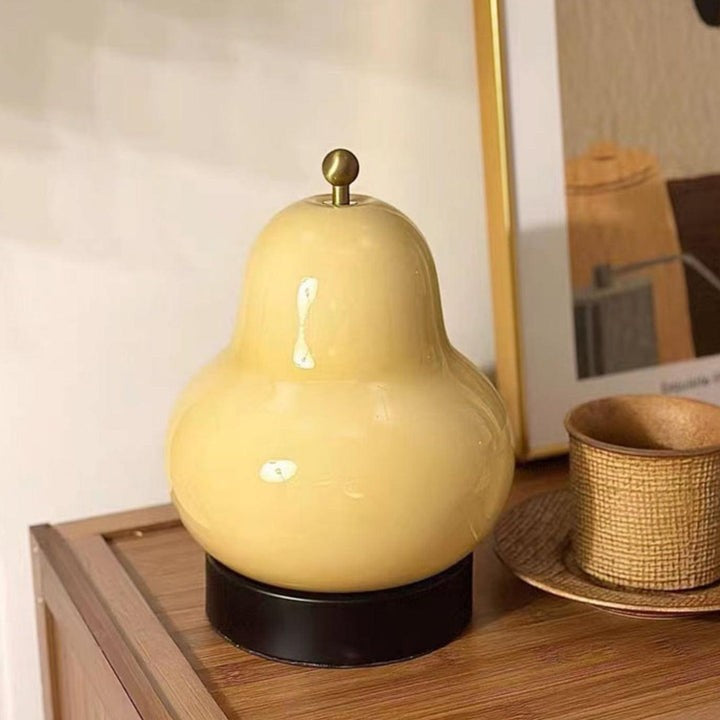 Pear-Shaped LED Table Lamp with Touch Control for Ambient Lighting