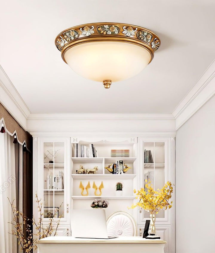Pineapple Resin Recessed LED Ceiling Light