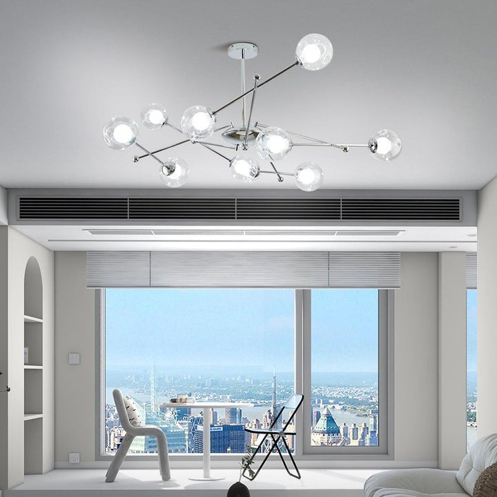 Polished Chrome Sputnik LED Chandelier