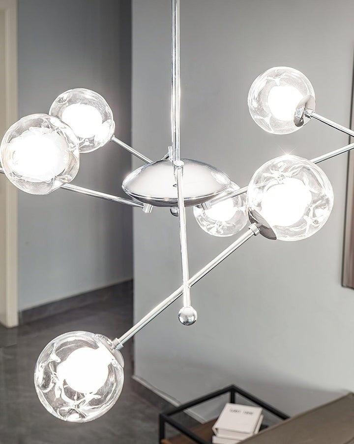 Polished Chrome Sputnik LED Chandelier