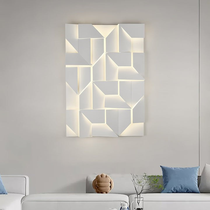 Rechargeable LED Aluminum Wall Sconce in Matte White