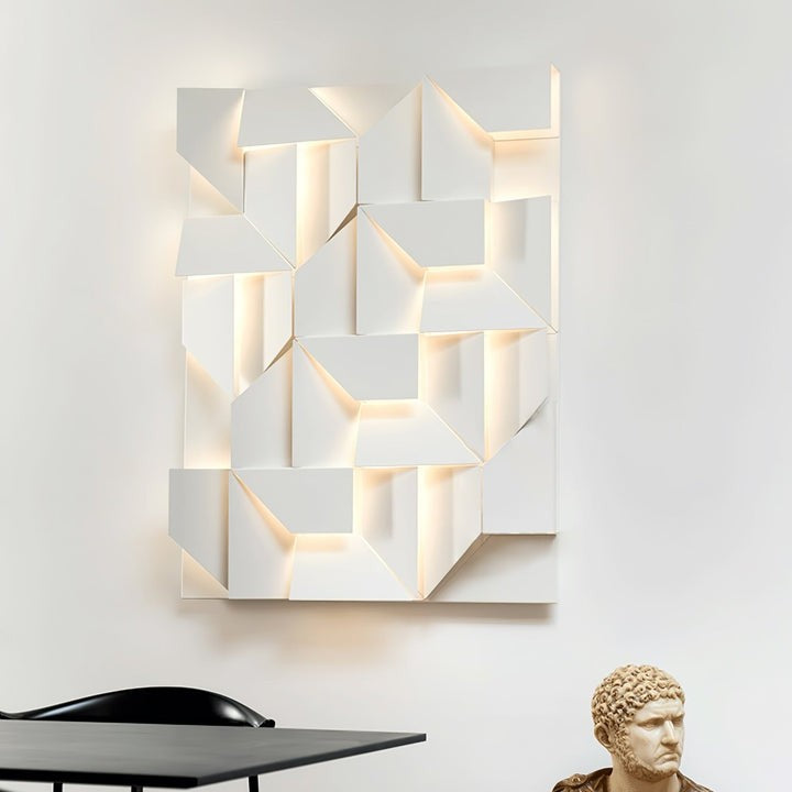 Rechargeable LED Aluminum Wall Sconce in Matte White