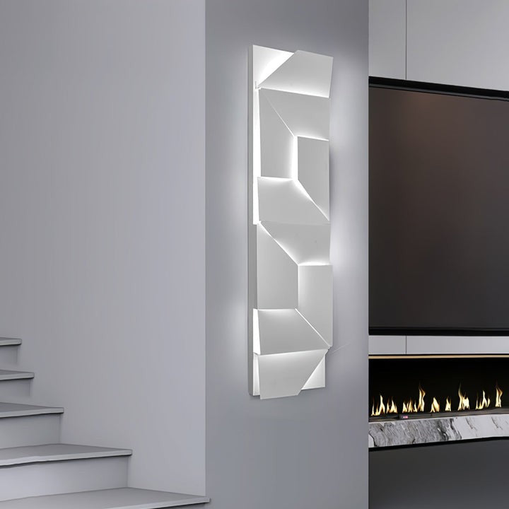 Rechargeable LED Aluminum Wall Sconce in Matte White