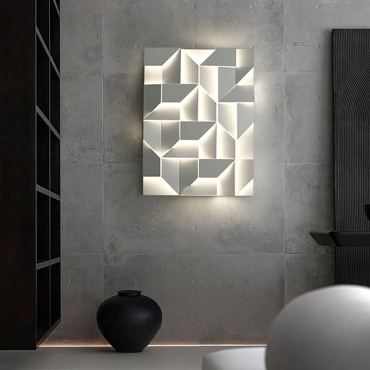 Rechargeable LED Aluminum Wall Sconce in Matte White