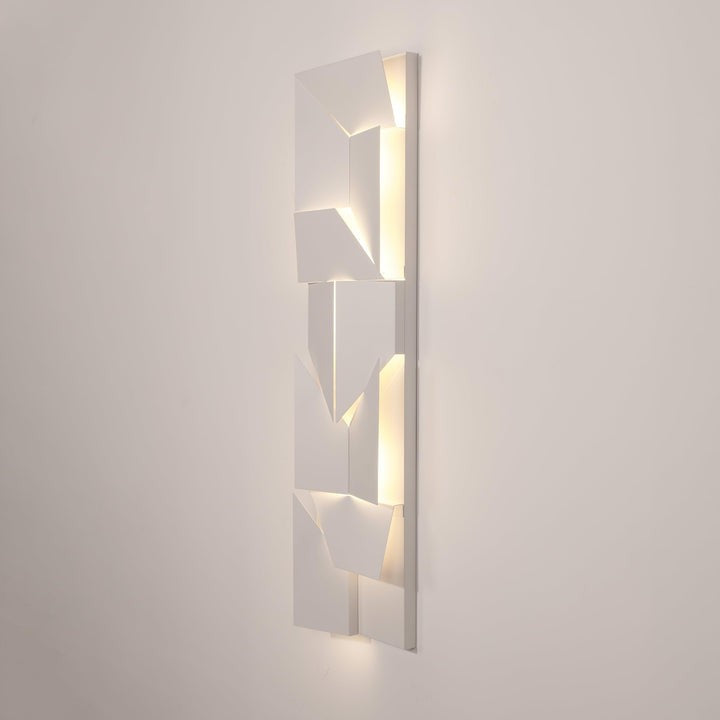 Rechargeable LED Aluminum Wall Sconce in Matte White