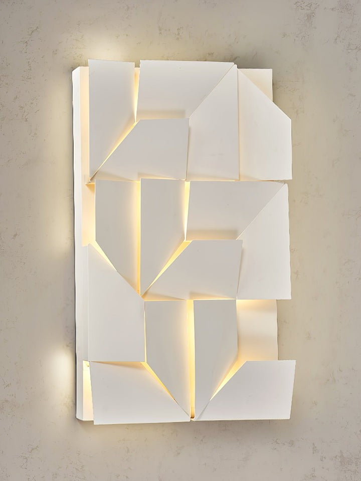 Rechargeable LED Aluminum Wall Sconce in Matte White