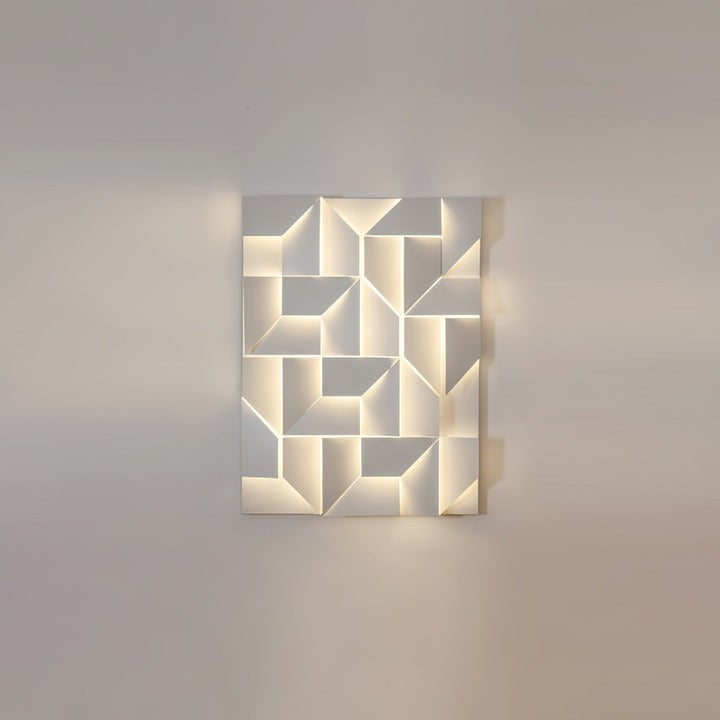 Rechargeable LED Aluminum Wall Sconce in Matte White