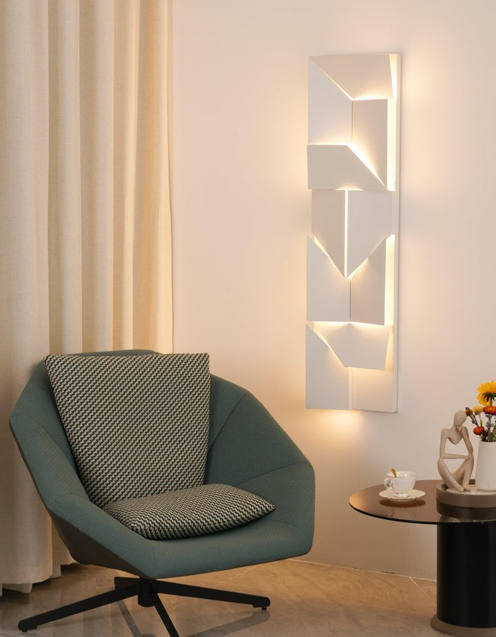Rechargeable LED Aluminum Wall Sconce in Matte White