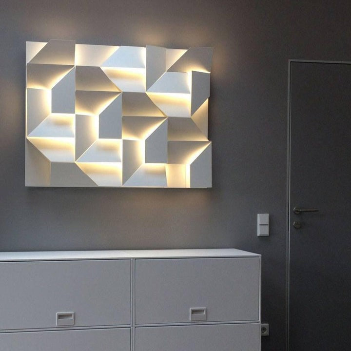 Rechargeable LED Aluminum Wall Sconce in Matte White