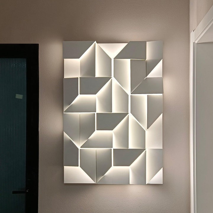 Rechargeable LED Aluminum Wall Sconce in Matte White