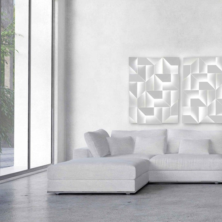 Rechargeable LED Aluminum Wall Sconce in Matte White