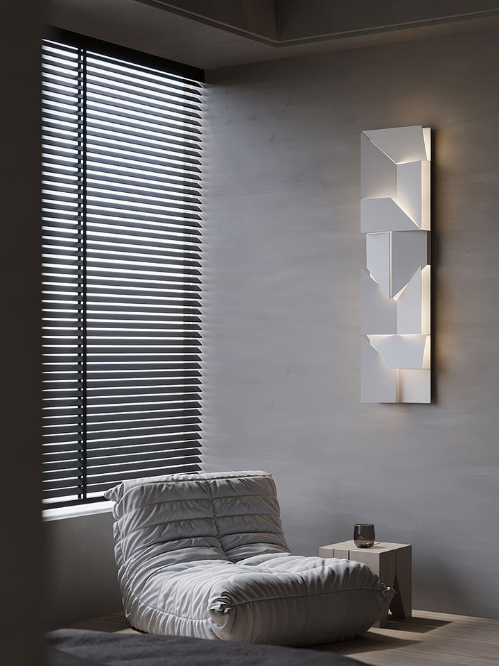 Rechargeable LED Aluminum Wall Sconce in Matte White