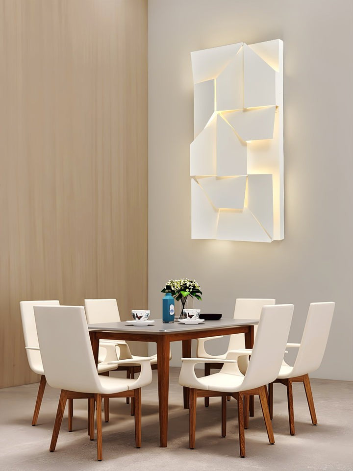 Rechargeable LED Aluminum Wall Sconce in Matte White