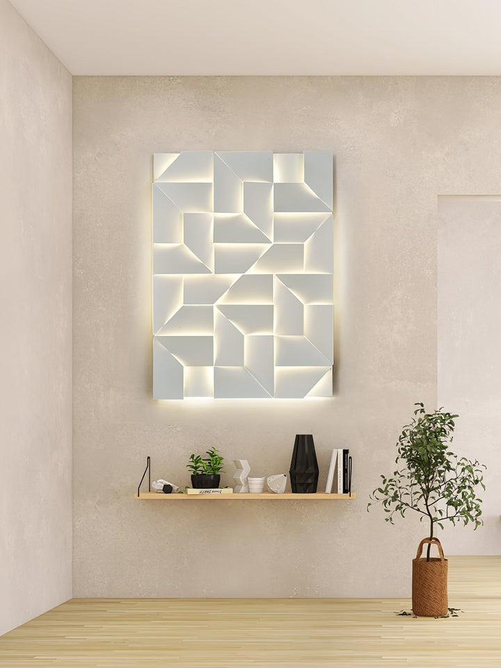 Rechargeable LED Aluminum Wall Sconce in Matte White