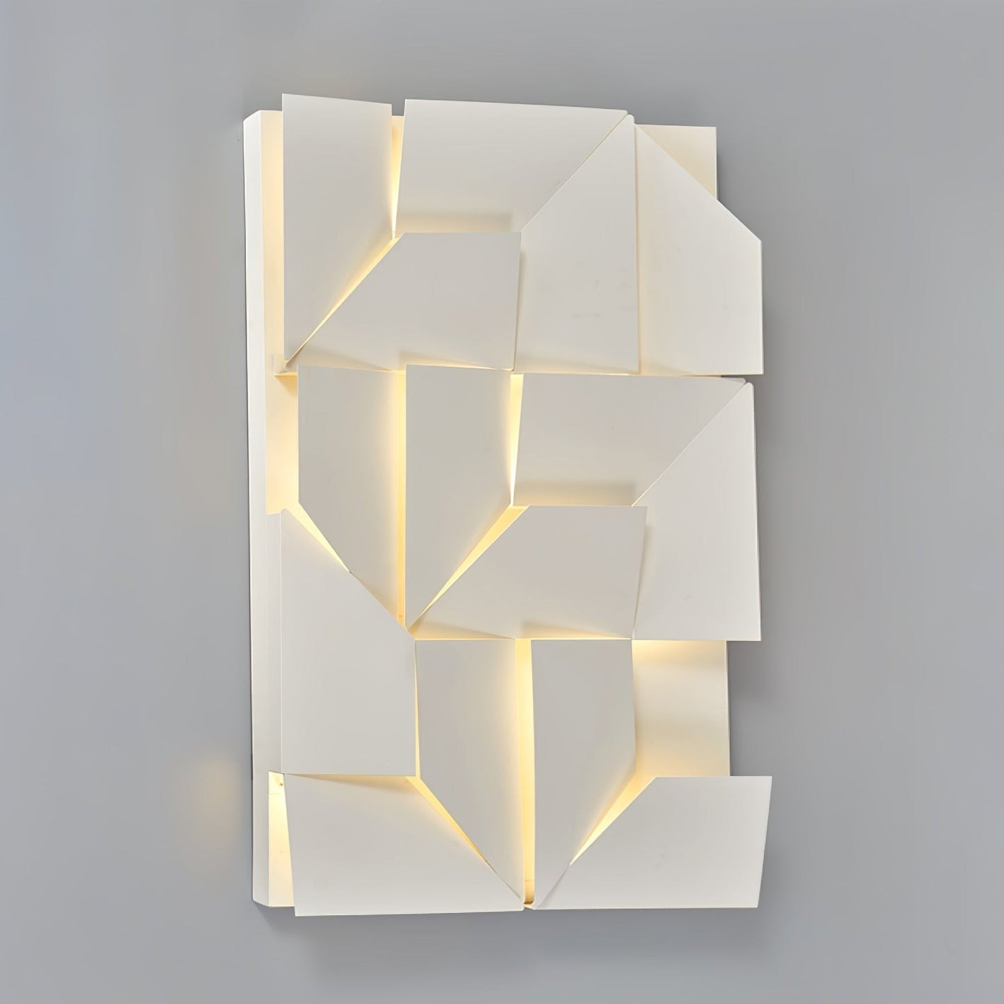 Rechargeable LED Aluminum Wall Sconce in Matte White