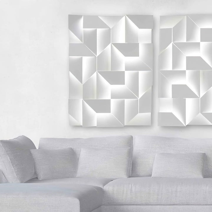 Rechargeable LED Aluminum Wall Sconce in Matte White