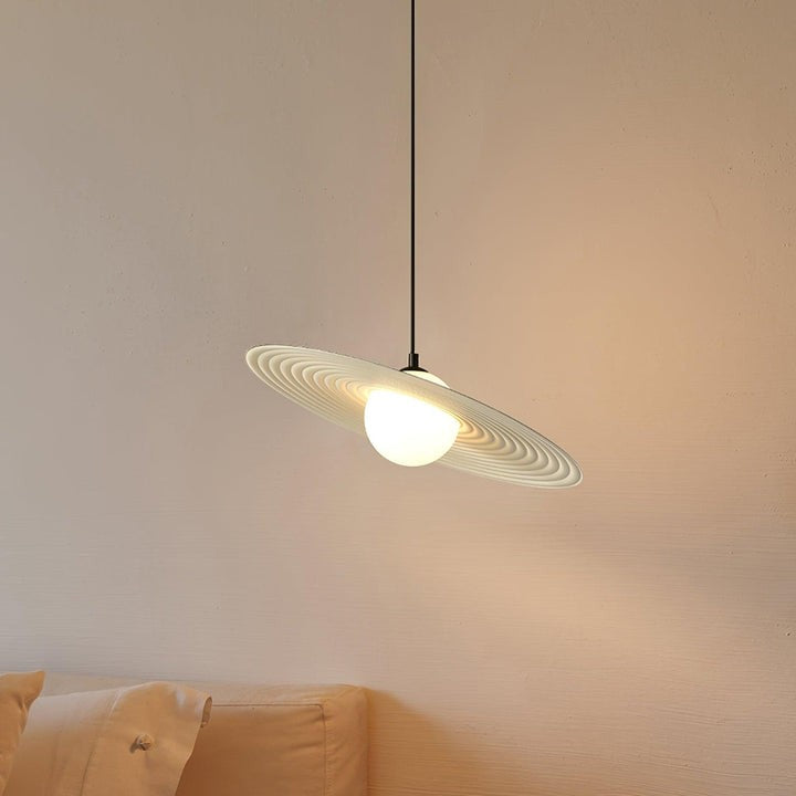 Record-Inspired LED Pendant Light