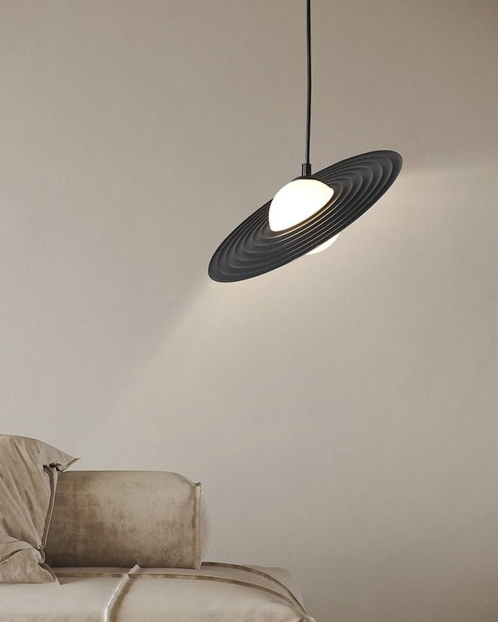 Record-Inspired LED Pendant Light