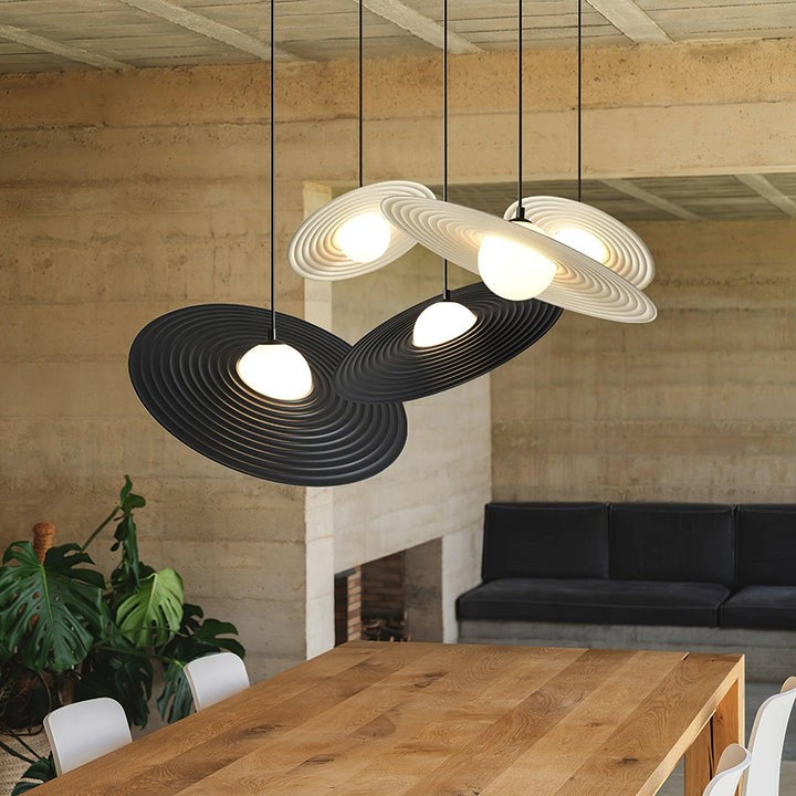 Record-Inspired LED Pendant Light