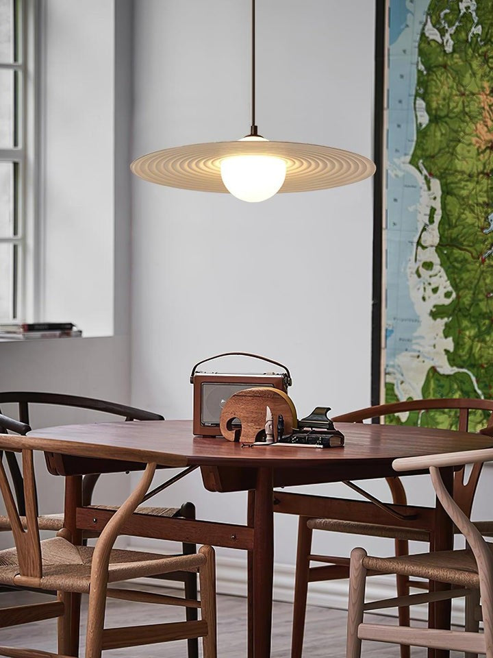 Record-Inspired LED Pendant Light