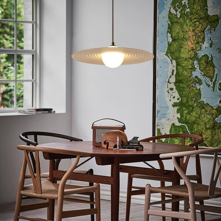 Record-Inspired LED Pendant Light