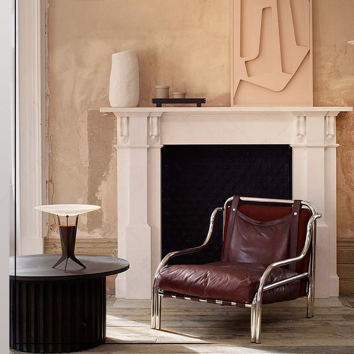 Reflective Alabaster LED Table Lamp