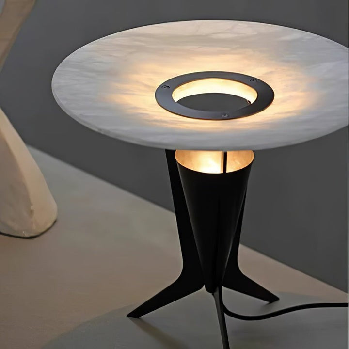 Reflective Alabaster LED Table Lamp