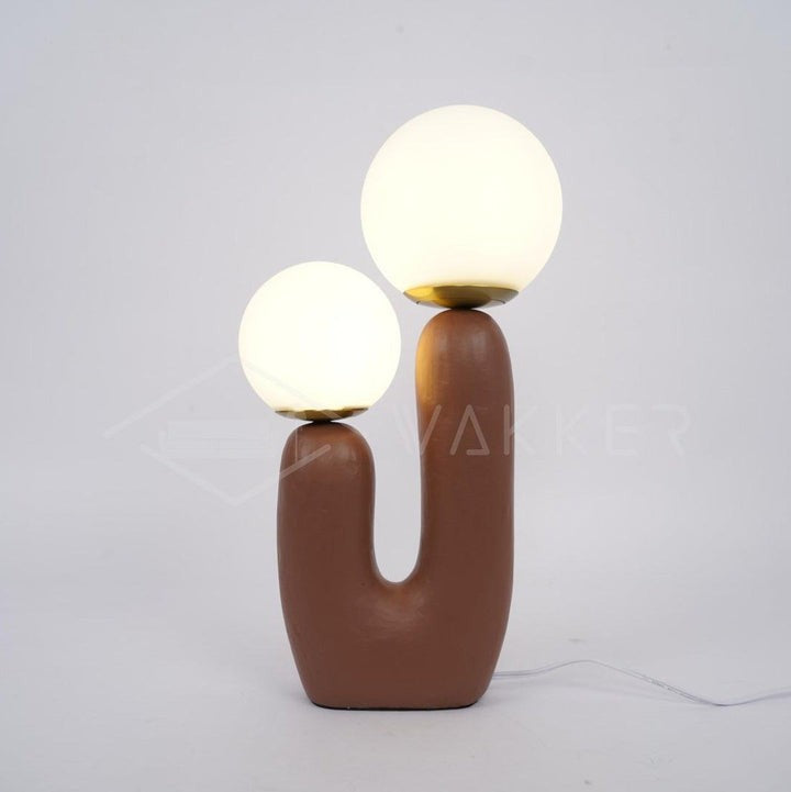 Rough Finish Resin Table Lamp with LED G9 Bulb – Modern Indoor Accent Light
