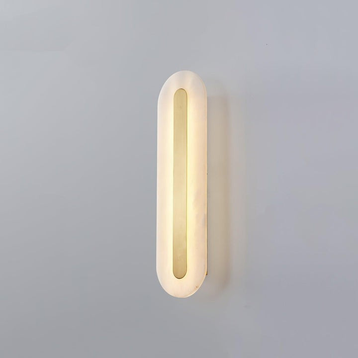 Round Alabaster LED Wall Sconce
