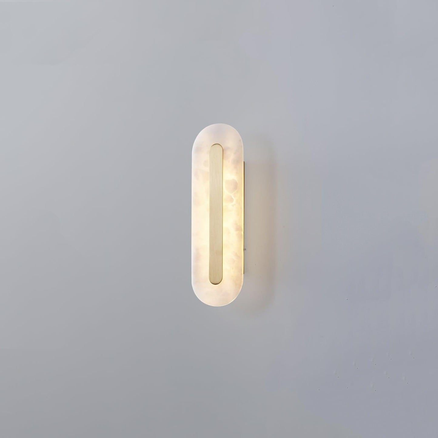Round Alabaster LED Wall Sconce