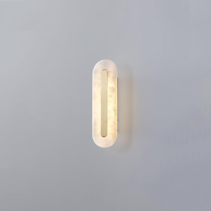 Round Alabaster LED Wall Sconce
