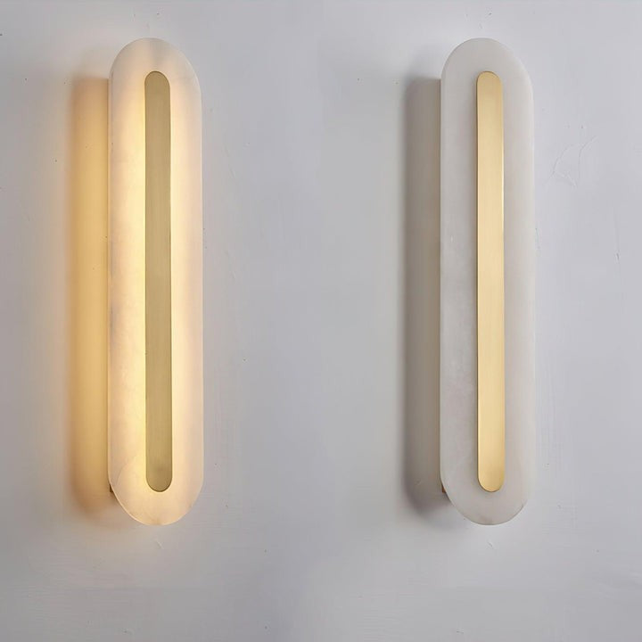 Round Alabaster LED Wall Sconce